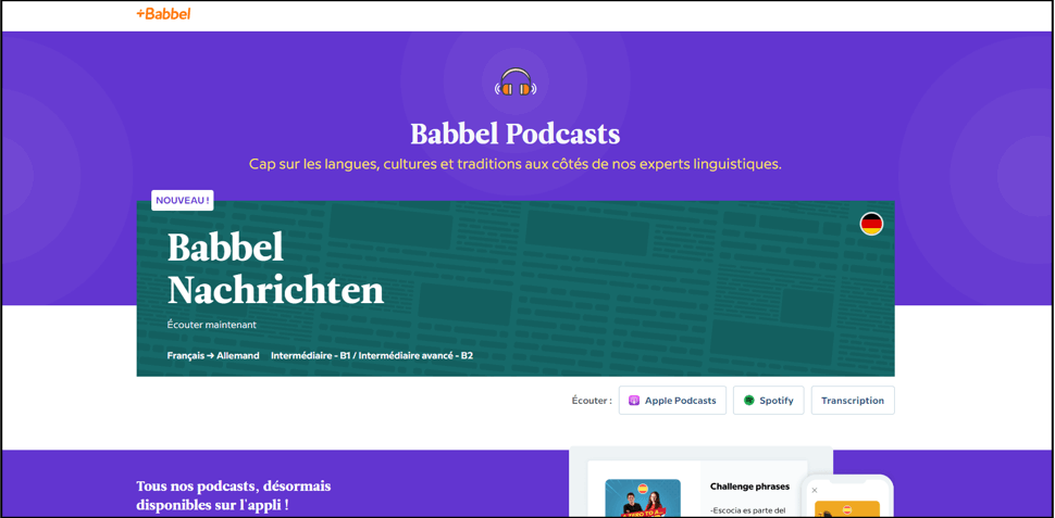 Learn German online with Babbel Podcast